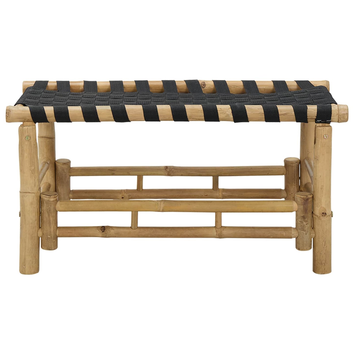 vidaXL Garden Bench 80 x 38 x 40 cm Bamboo Natural Rectangular - Brown