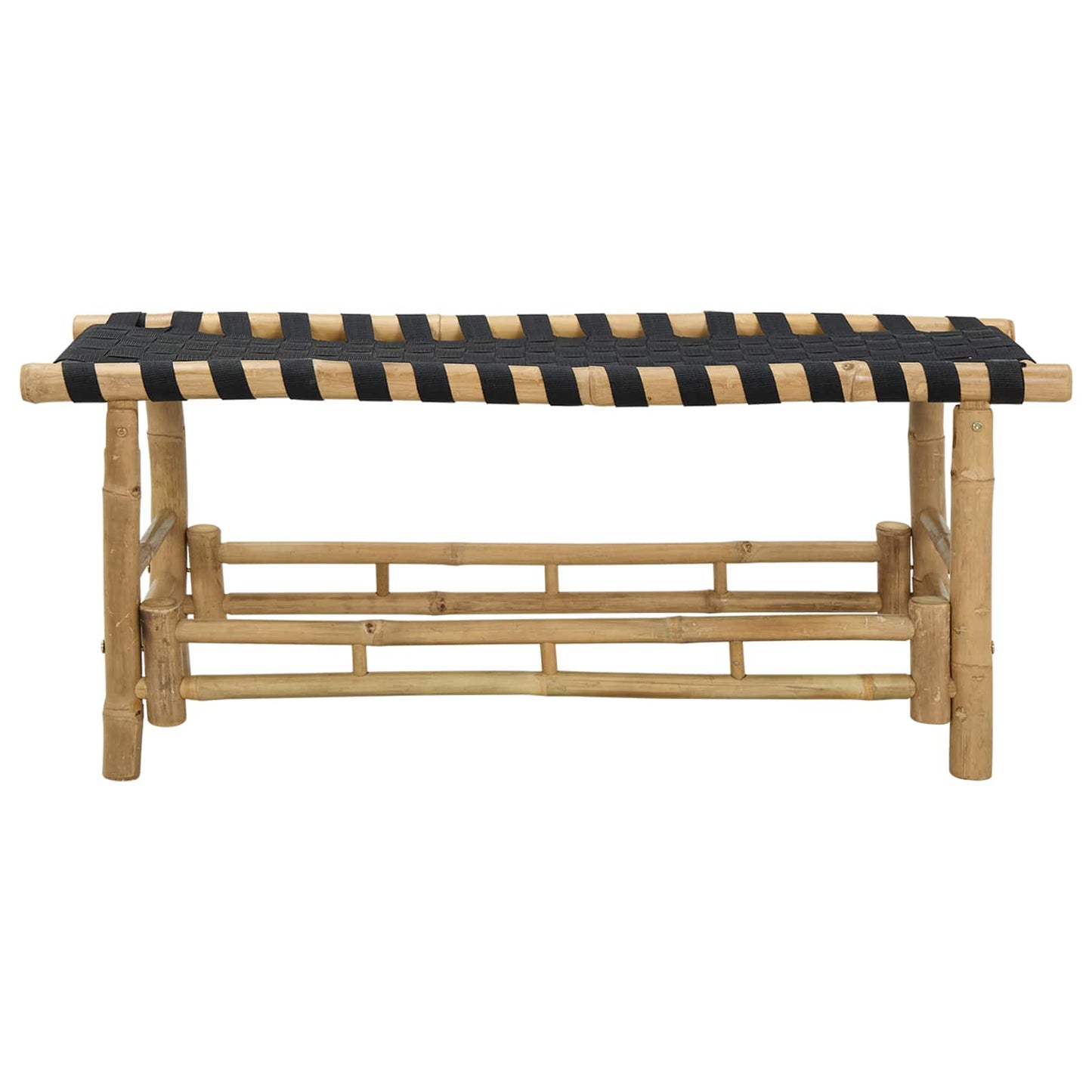 vidaXL Garden Bench 110 x 38 x 40 cm Bamboo Natural Rectangular - Brown