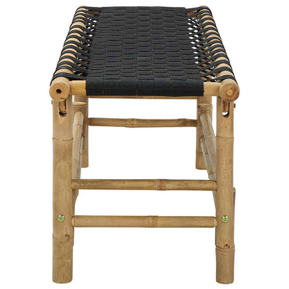 vidaXL Garden Bench 110 x 38 x 40 cm Bamboo Natural Rectangular - Brown