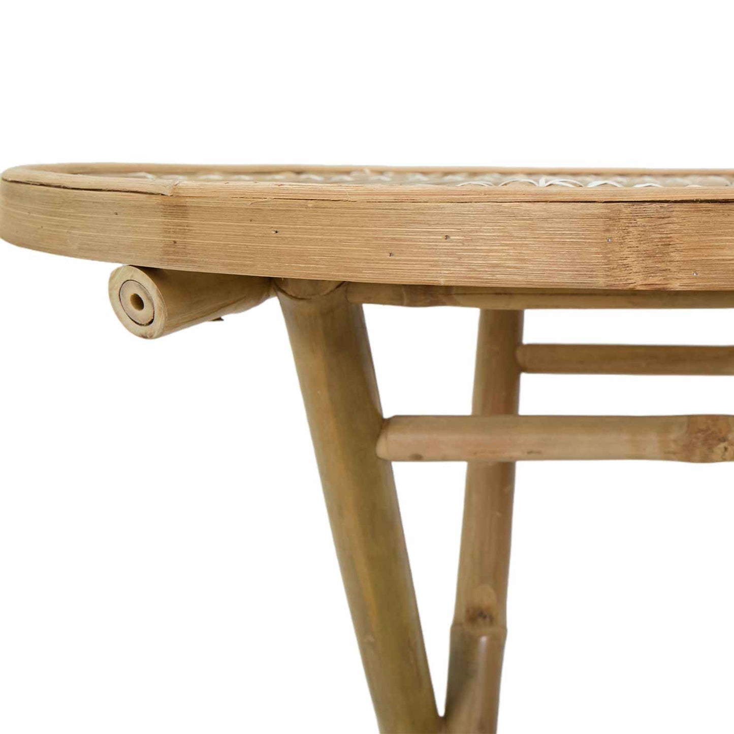 vidaXL Garden Table Natural 80 x 70 cm Bamboo - Brown