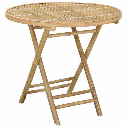 vidaXL Garden Table Natural 80 x 70 cm Bamboo - Brown