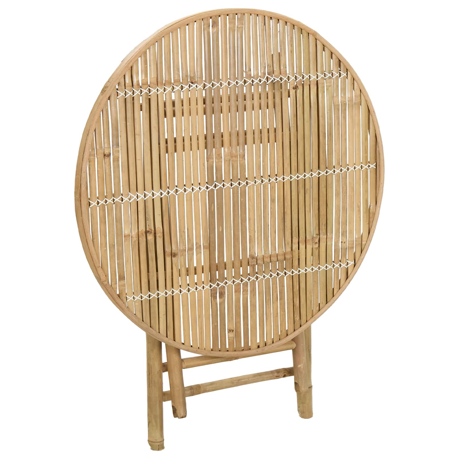 vidaXL Garden Table Natural 80 x 70 cm Bamboo - Brown