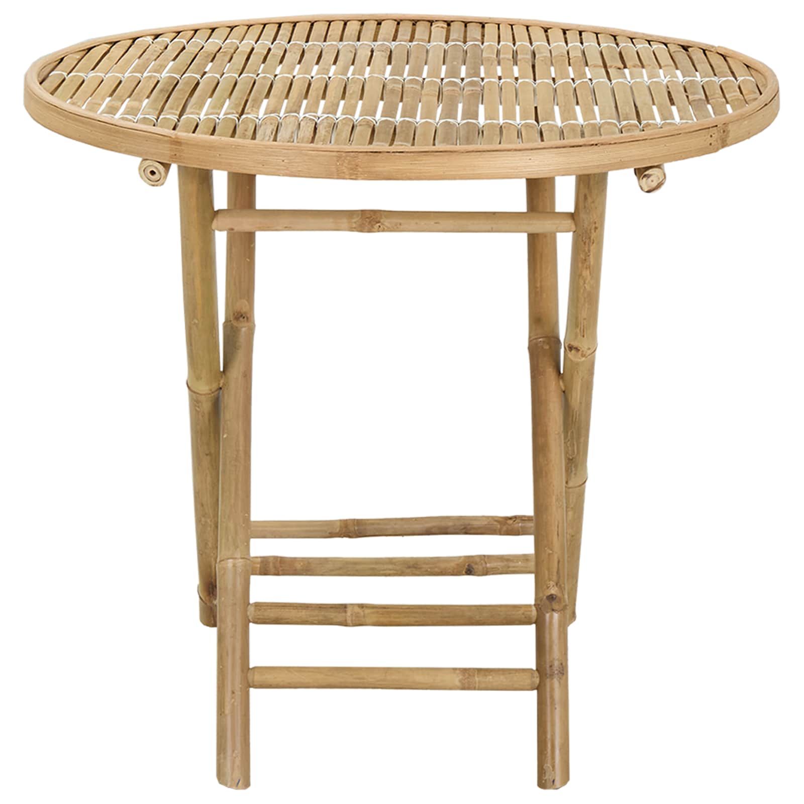 vidaXL Garden Table Natural 80 x 70 cm Bamboo - Brown