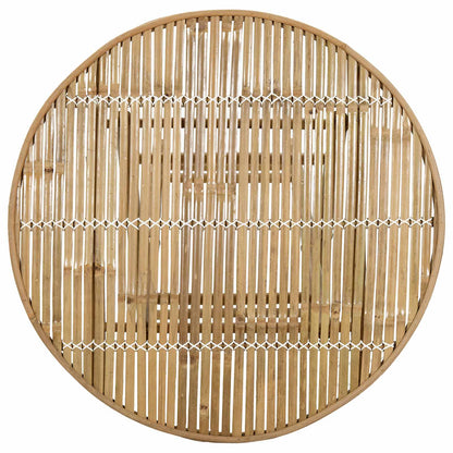vidaXL Garden Table Natural 80 x 70 cm Bamboo - Brown