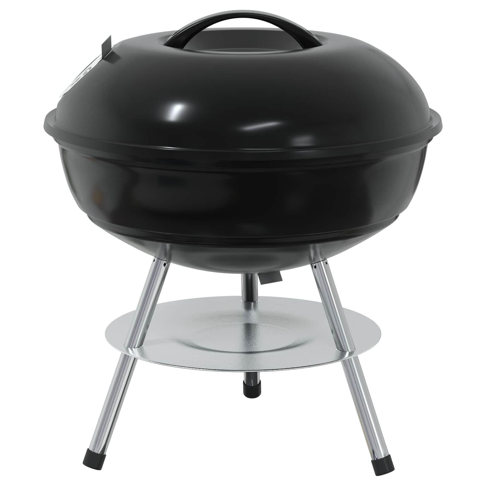 vidaXL Charcoal Grill Black 36.5 x 36.5 x 40 cm
