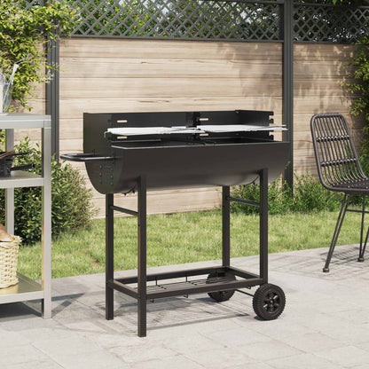 vidaXL Charcoal grill 96.5 x 42.5 x 88.5 cm Black