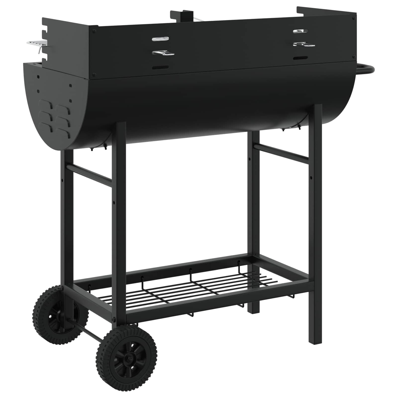 vidaXL Charcoal grill 96.5 x 42.5 x 88.5 cm Black