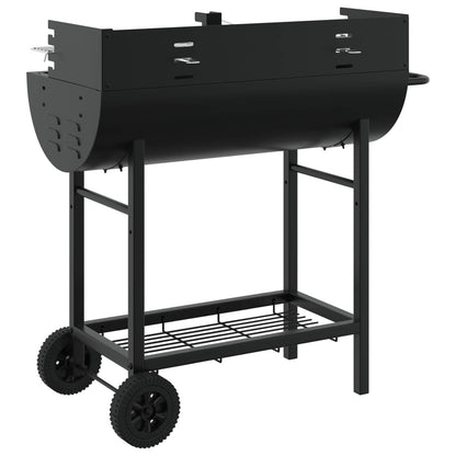 vidaXL Charcoal grill 96.5 x 42.5 x 88.5 cm Black