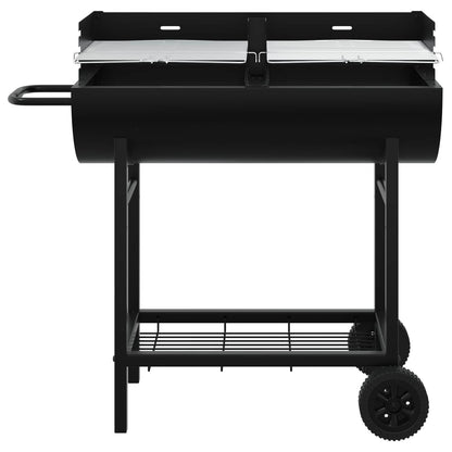 vidaXL Charcoal grill 96.5 x 42.5 x 88.5 cm Black