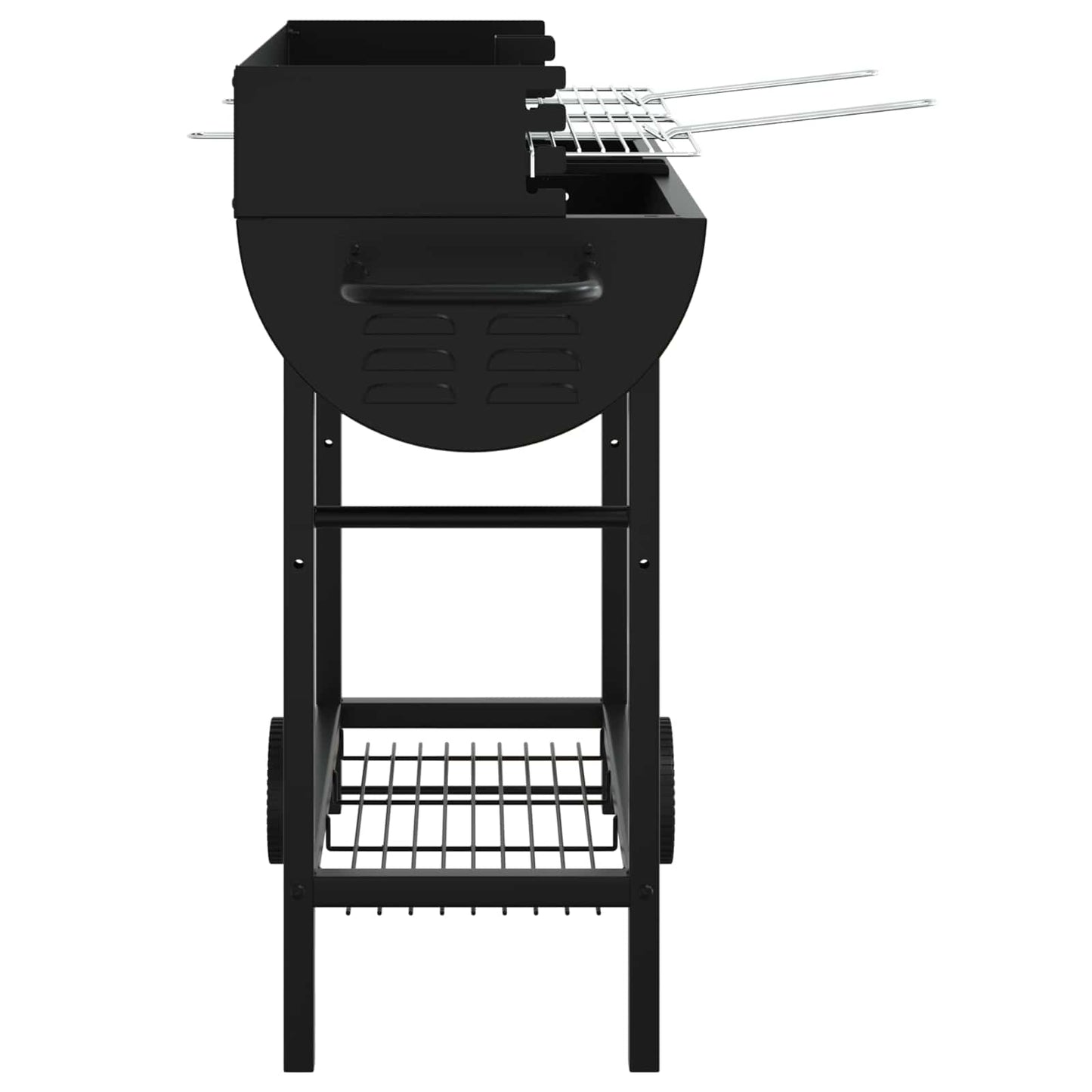 vidaXL Charcoal grill 96.5 x 42.5 x 88.5 cm Black
