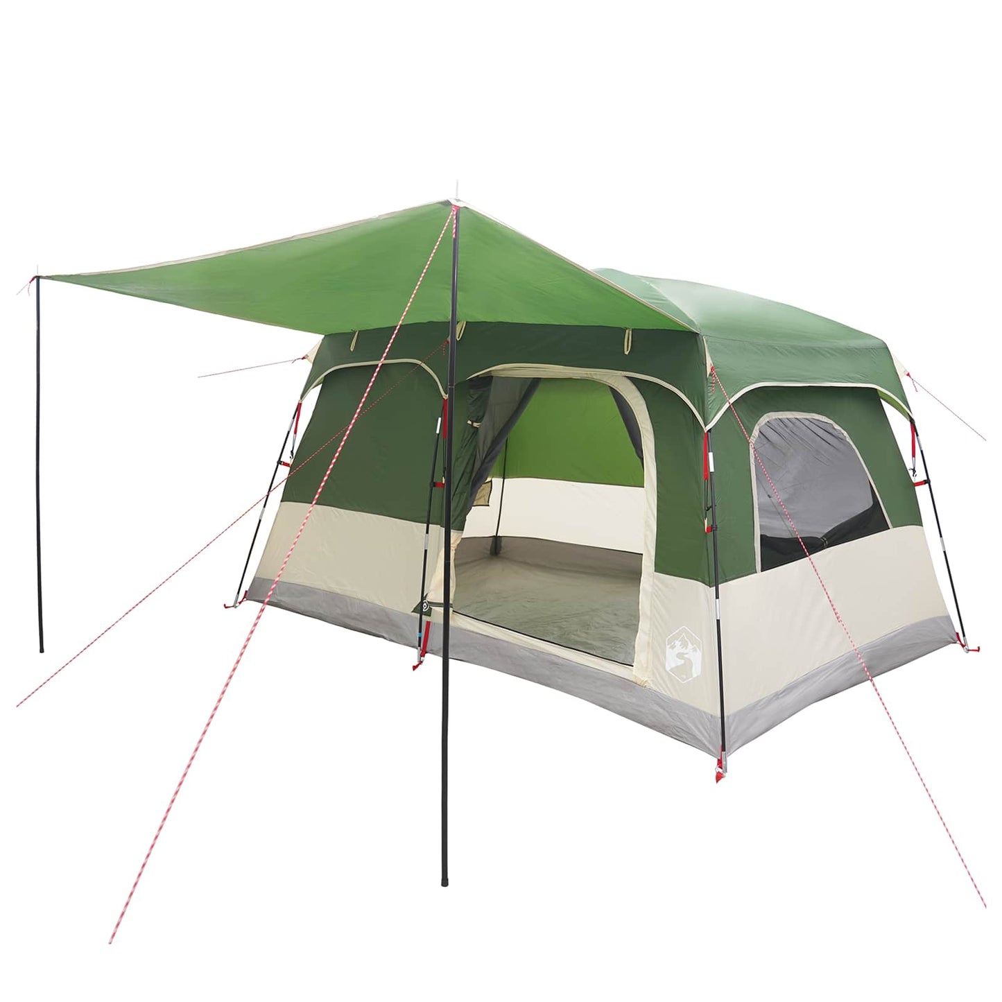 vidaXL Family Tent 6-Person Green Polyester - 320 x 210 x 180 cm