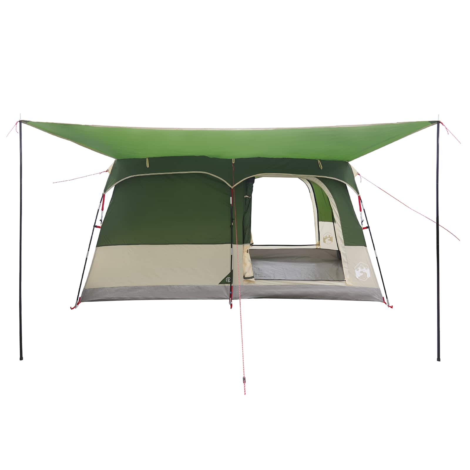 vidaXL Family Tent 6-Person Green Polyester - 320 x 210 x 180 cm