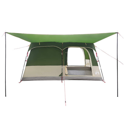vidaXL Family Tent 6-Person Green Polyester - 320 x 210 x 180 cm