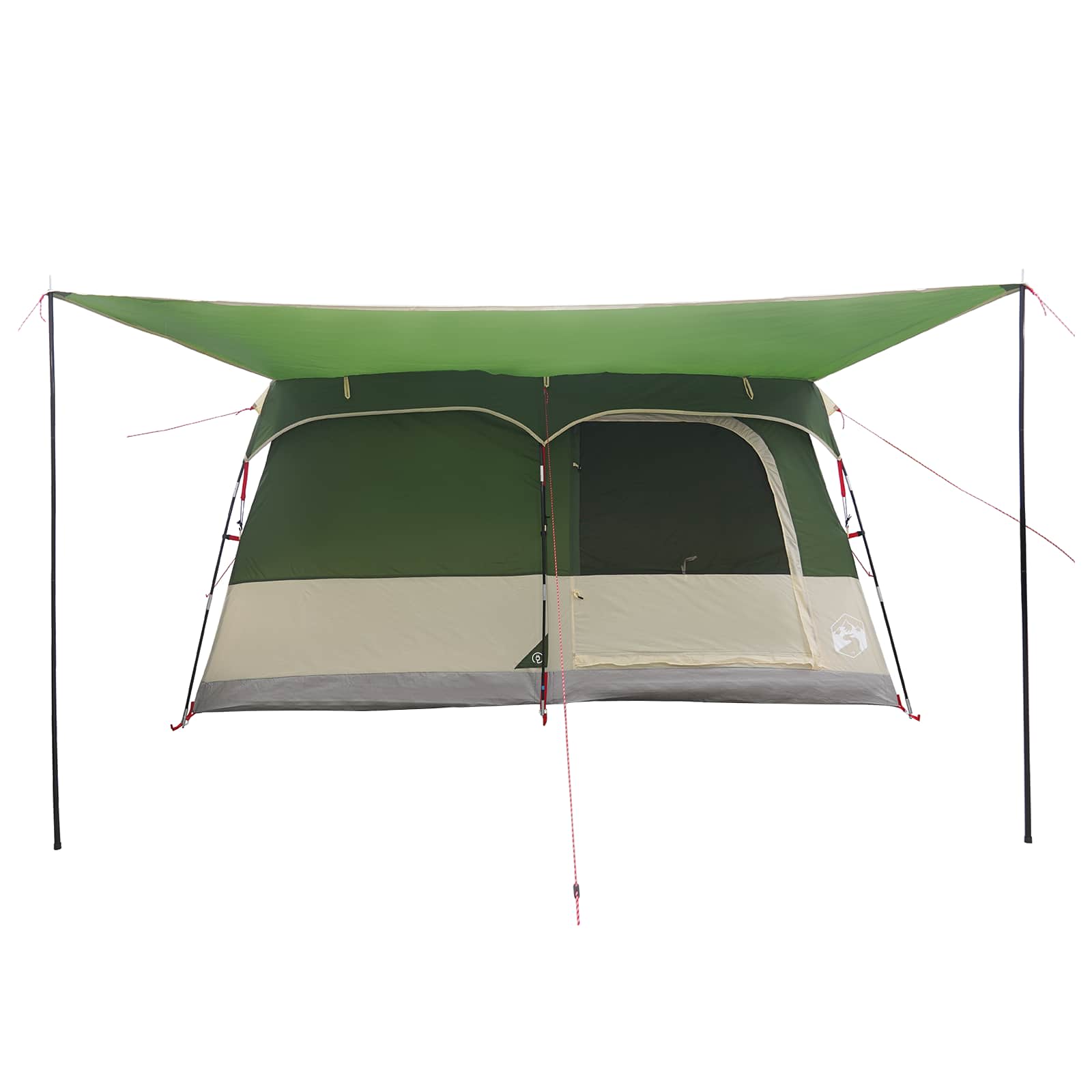 vidaXL Family Tent 6-Person Green Polyester - 320 x 210 x 180 cm