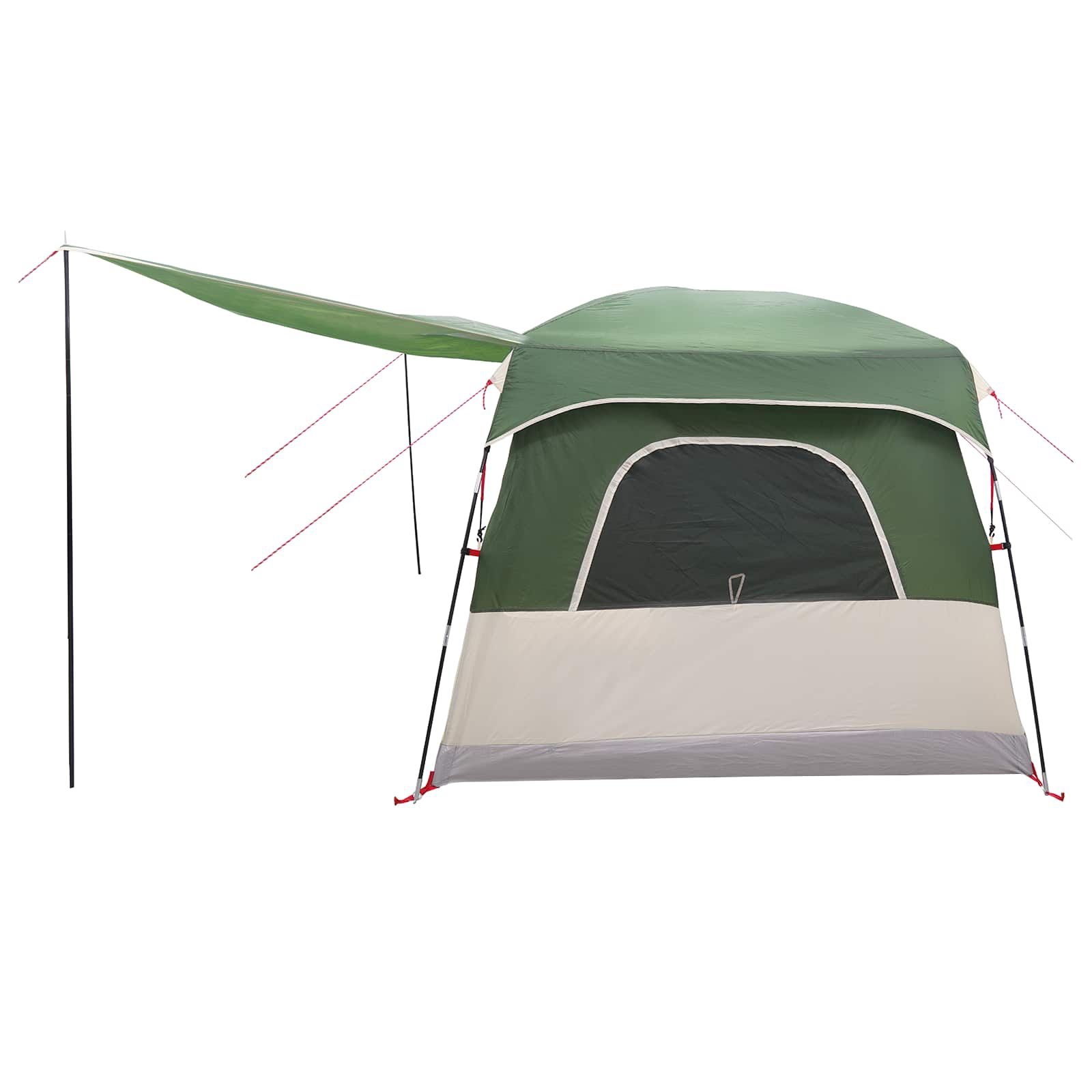 vidaXL Family Tent 6-Person Green Polyester - 320 x 210 x 180 cm