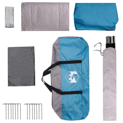 vidaXL Family Tent 6-Person Blue Polyester - 320 x 210 x 180 cm