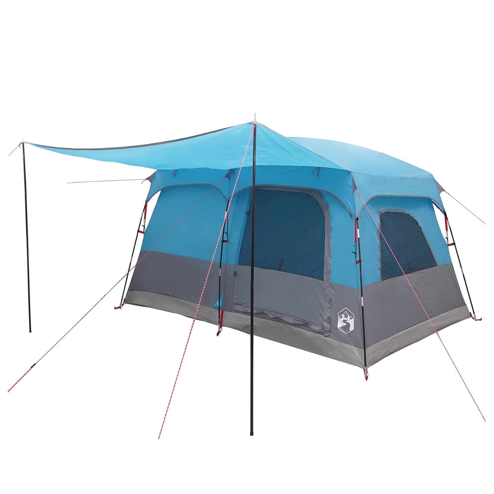 vidaXL Family Tent 6-Person Blue Polyester - 320 x 210 x 180 cm