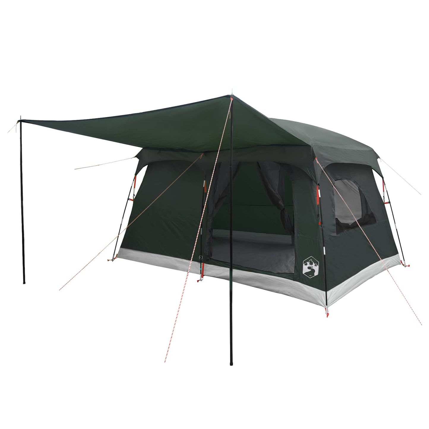 vidaXL Family Tent 6-Person Army Green Polyester - 320 x 210 x 180 cm