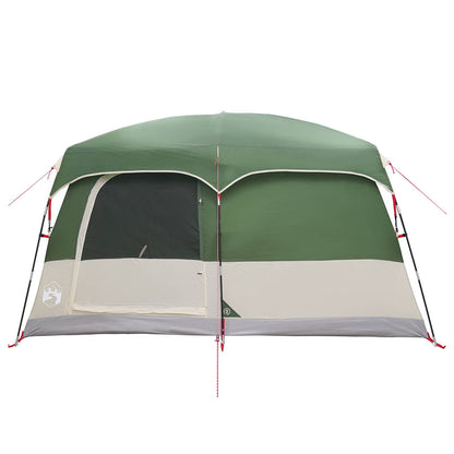 vidaXL Family Tent 8-Person Green Polyester - 380 x 260 x 190 cm