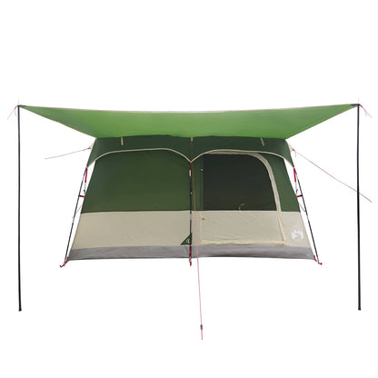 vidaXL Family Tent 8-Person Green Polyester - 380 x 260 x 190 cm