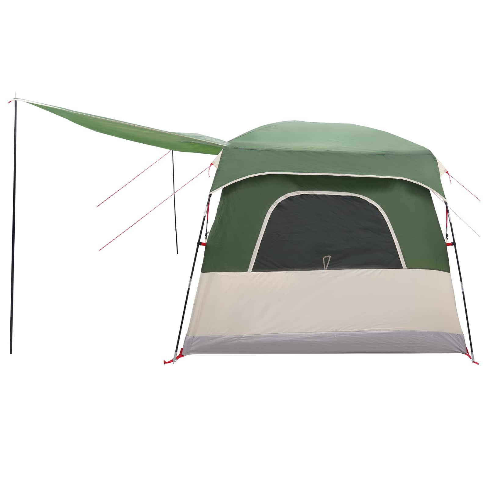 vidaXL Family Tent 8-Person Green Polyester - 380 x 260 x 190 cm