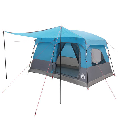 vidaXL Family Tent 8-Person Blue Polyester - 380 x 260 x 190 cm