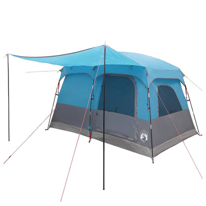 vidaXL Family Tent 8-Person Blue Polyester - 380 x 260 x 190 cm
