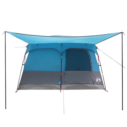 vidaXL Family Tent 8-Person Blue Polyester - 380 x 260 x 190 cm