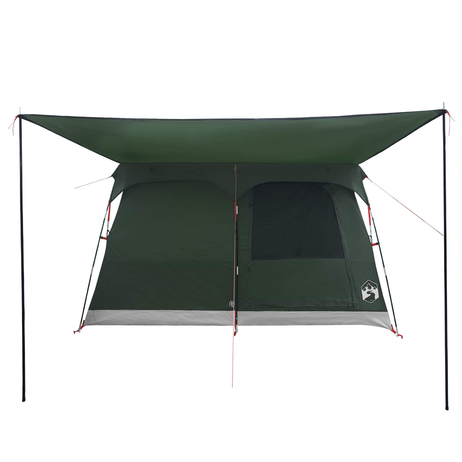 vidaXL Family Tent 8-Person Army Green Polyester - 380 x 260 x 190 cm
