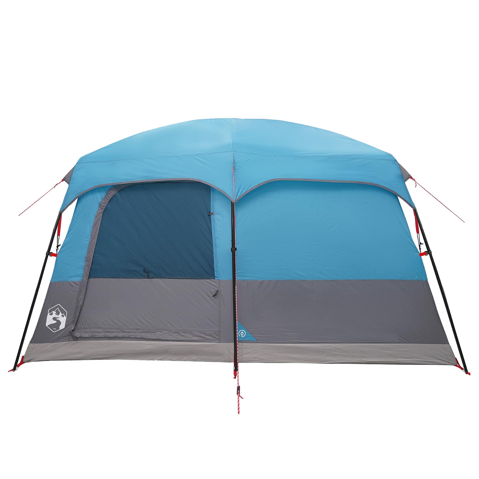 vidaXL Family Tent 10-Person Blue Polyester and Steel - 420 x 305 x 200 cm