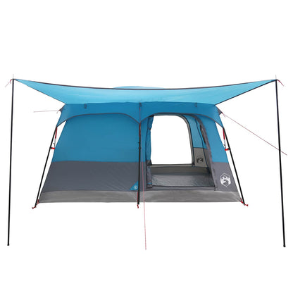 vidaXL Family Tent 10-Person Blue Polyester and Steel - 420 x 305 x 200 cm
