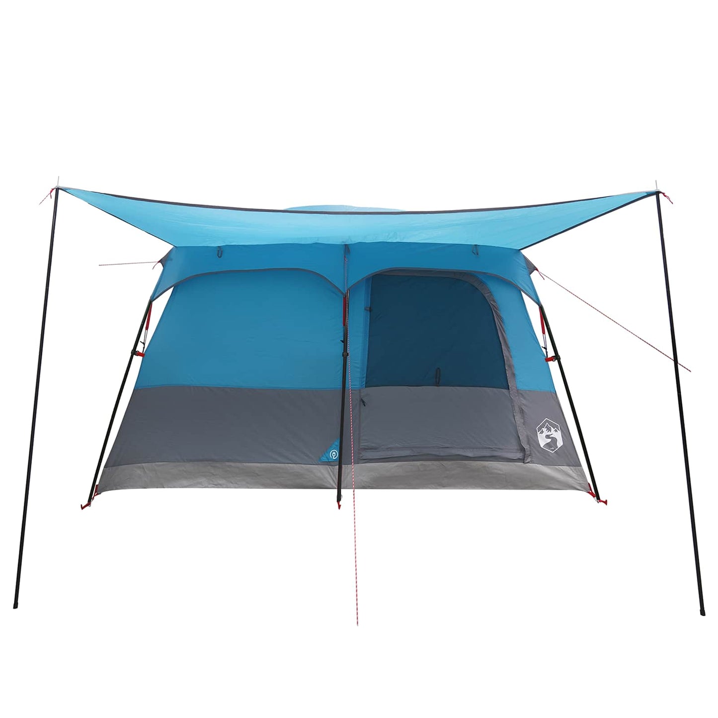 vidaXL Family Tent 10-Person Blue Polyester and Steel - 420 x 305 x 200 cm