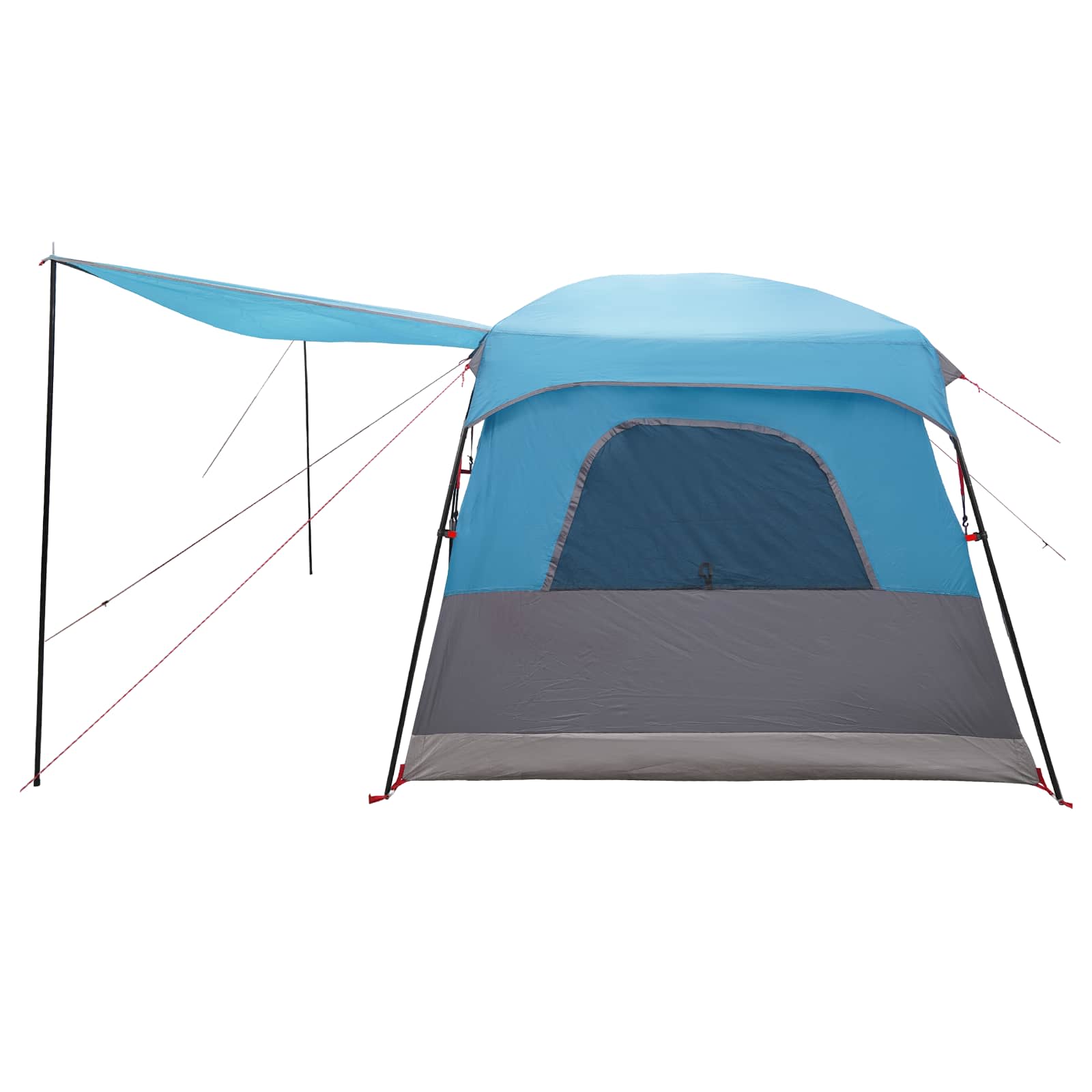 vidaXL Family Tent 10-Person Blue Polyester and Steel - 420 x 305 x 200 cm