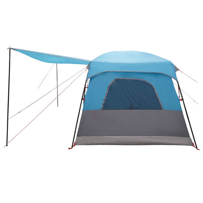 vidaXL Family Tent 10-Person Blue Polyester and Steel - 420 x 305 x 200 cm