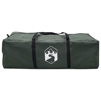 vidaXL Family Tent 10-Person Army Green Polyester and Steel - 420 x 305 x 200 cm