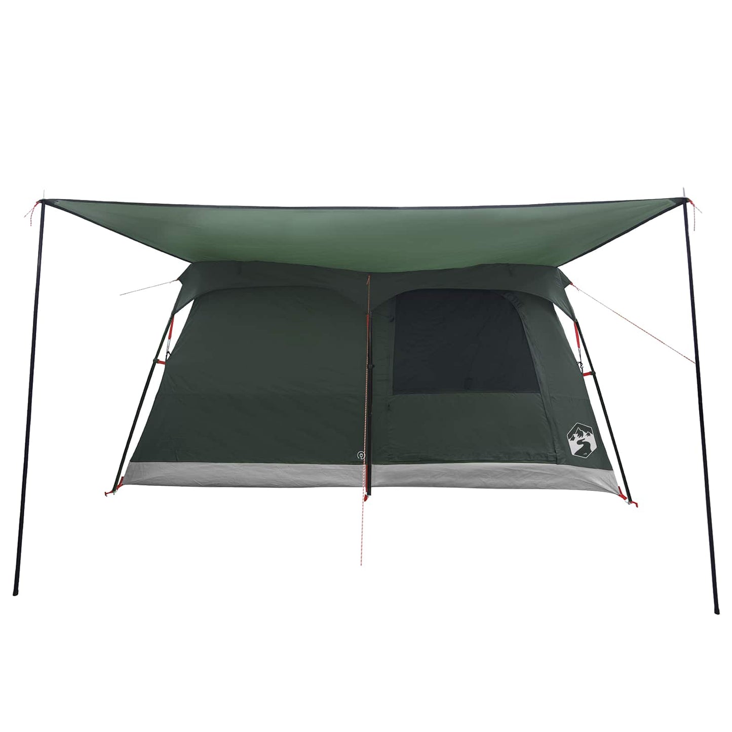 vidaXL Family Tent 10-Person Army Green Polyester and Steel - 420 x 305 x 200 cm