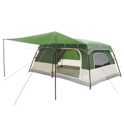 vidaXL Family Tent 14-Person Green Polyester and Steel - 500 x 400 x 230 cm