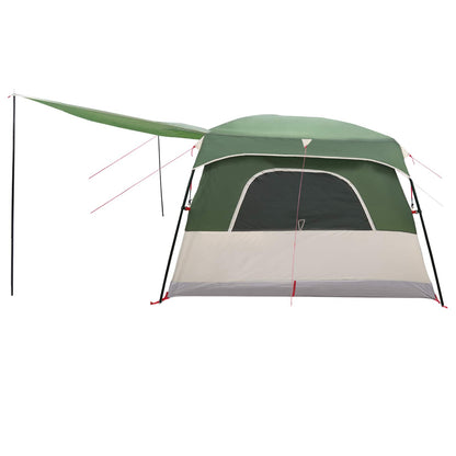 vidaXL Family Tent 14-Person Green Polyester and Steel - 500 x 400 x 230 cm