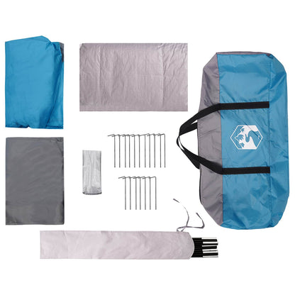 vidaXL Family Tent 14-Person Blue Polyester and Steel - 500 x 400 x 230 cm