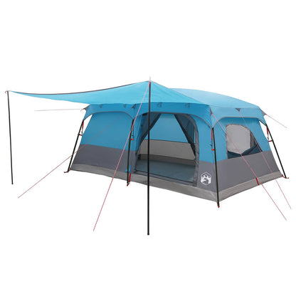vidaXL Family Tent 14-Person Blue Polyester and Steel - 500 x 400 x 230 cm