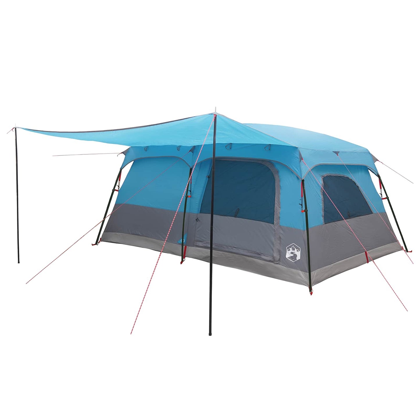 vidaXL Family Tent 14-Person Blue Polyester and Steel - 500 x 400 x 230 cm