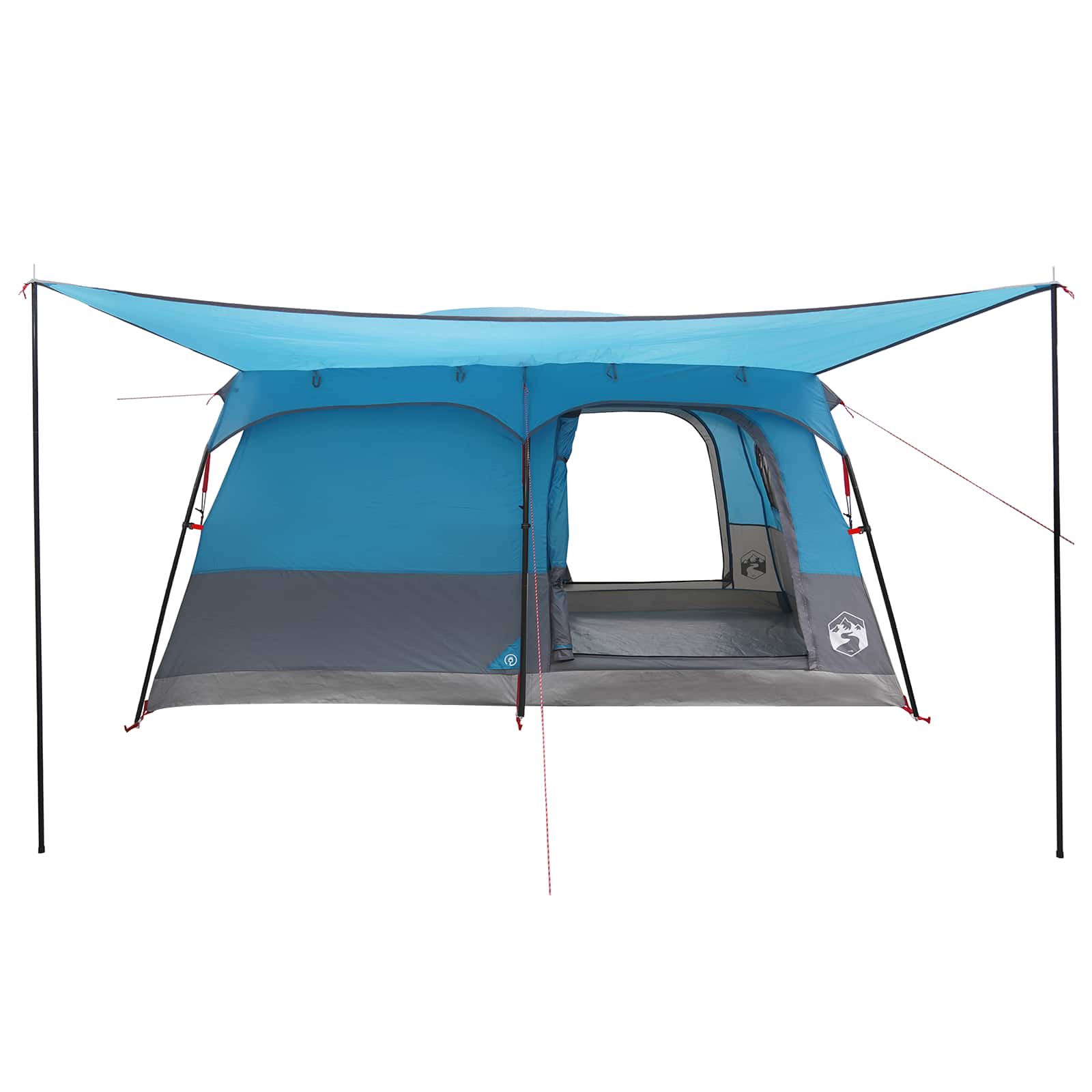 vidaXL Family Tent 14-Person Blue Polyester and Steel - 500 x 400 x 230 cm