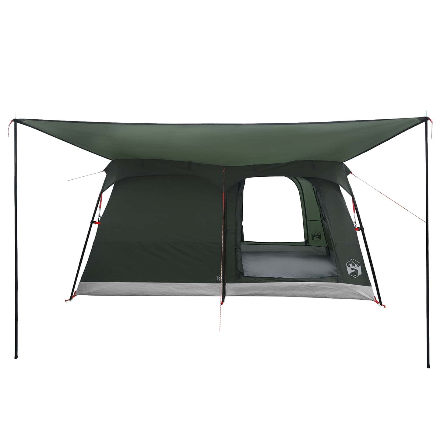 vidaXL Family Tent 14-Person Army Green Polyester and Steel - 500 x 400 x 230 cm