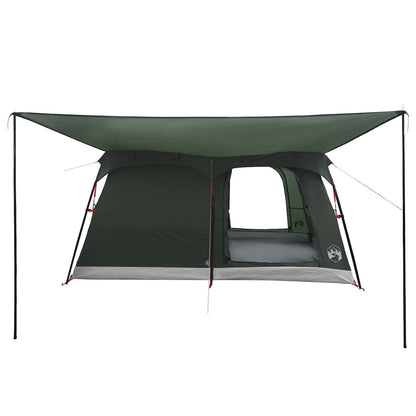 vidaXL Family Tent 14-Person Army Green Polyester and Steel - 500 x 400 x 230 cm