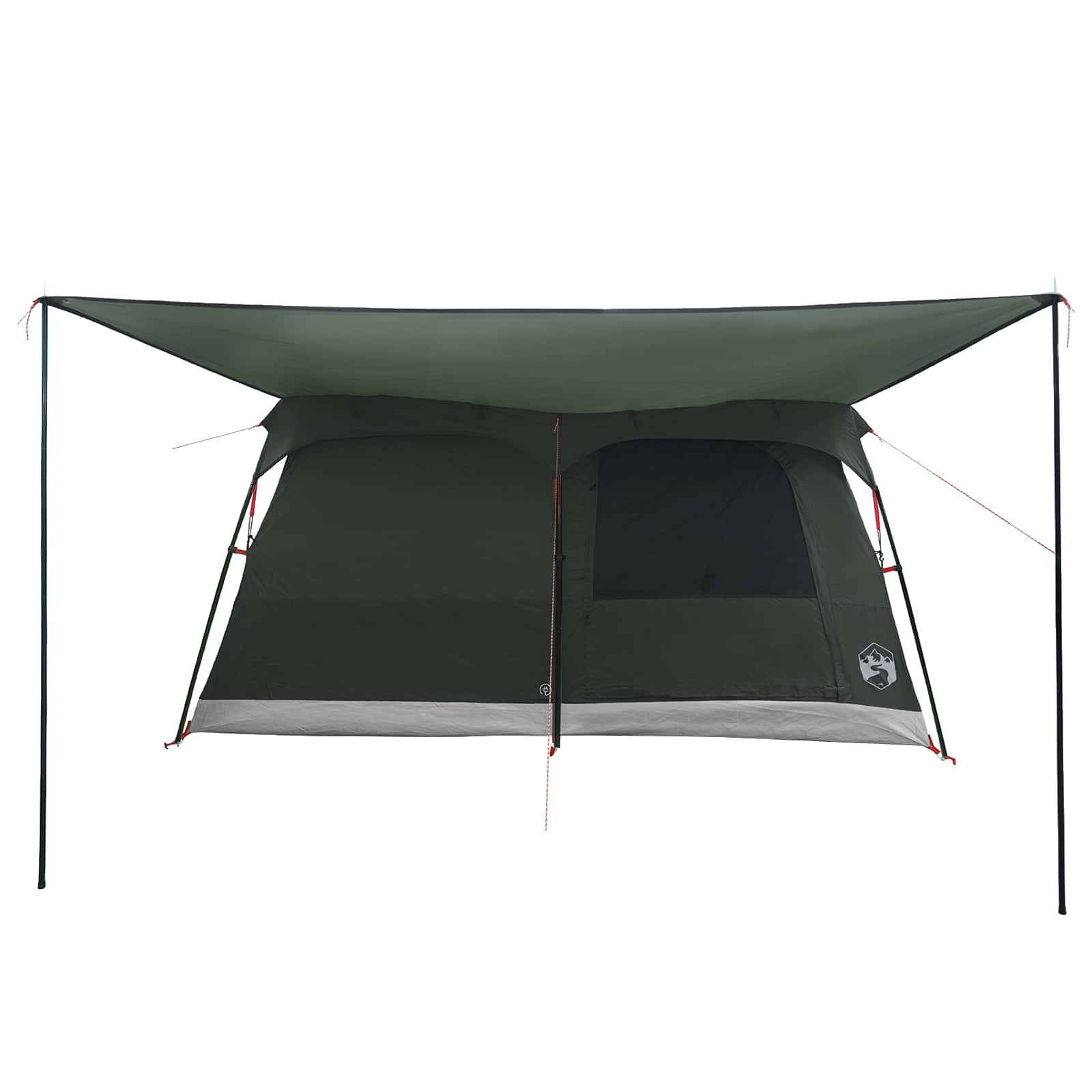 vidaXL Family Tent 14-Person Army Green Polyester and Steel - 500 x 400 x 230 cm
