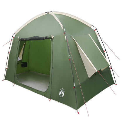 vidaXL Cabin Tent with Roof Green 210 x 210 x 138 cm Polyester