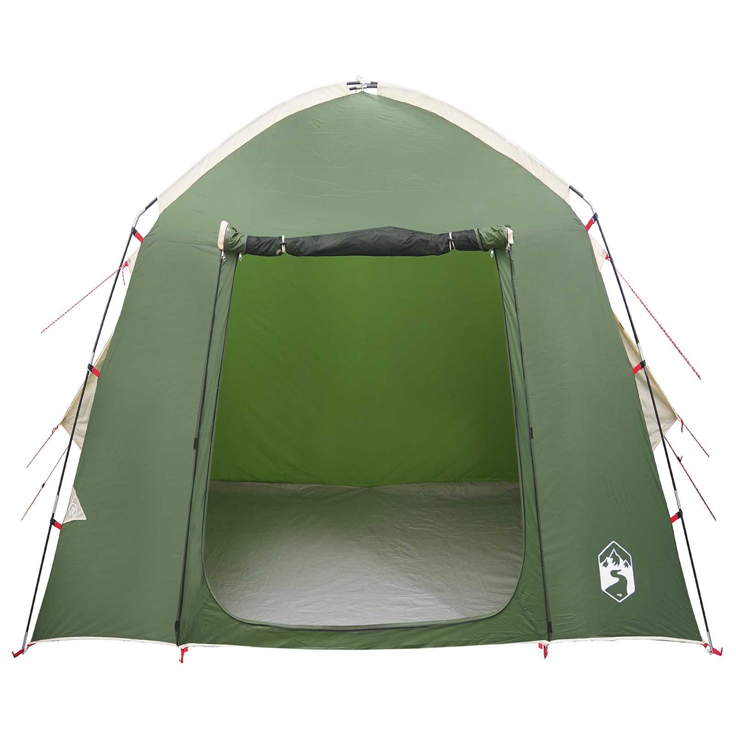 vidaXL Cabin Tent with Roof Green 210 x 210 x 138 cm Polyester