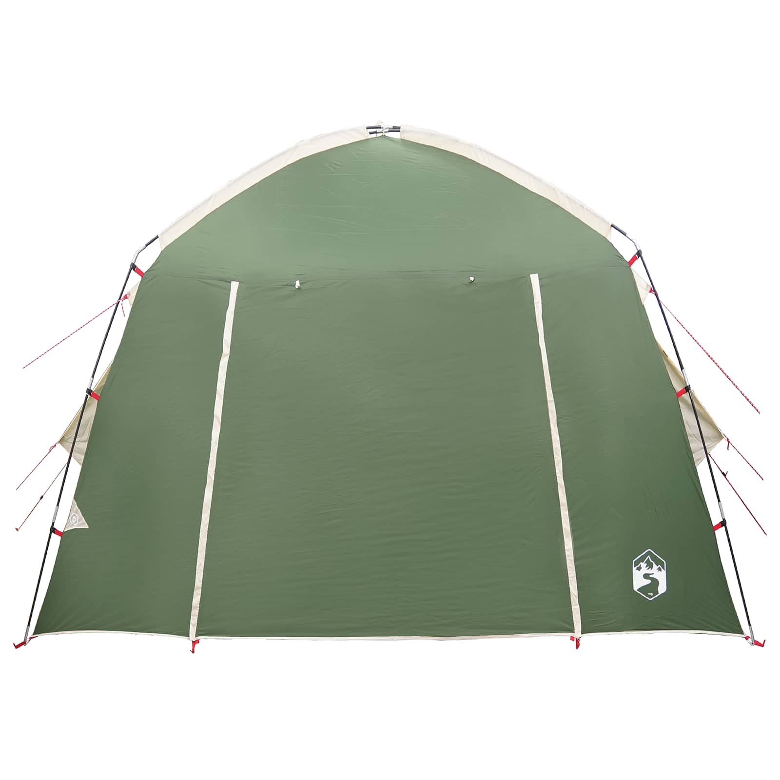 vidaXL Cabin Tent with Roof Green 210 x 210 x 138 cm Polyester