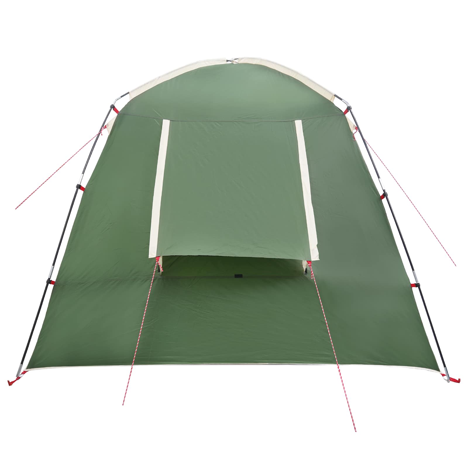 vidaXL Cabin Tent with Roof Green 210 x 210 x 138 cm Polyester