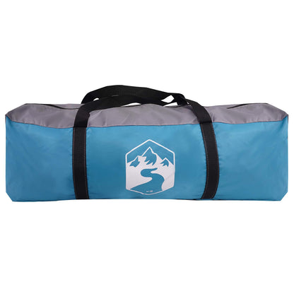 vidaXL Cabin Tent with Roof Blue 210 x 210 x 138 cm Polyester